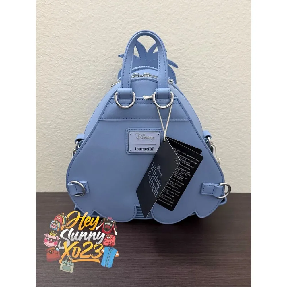 Loungefly Disney Winnie The Pooh Eeyore Tonal Corduroy Convertible Mini Backpack